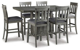 Best Deals Furniture - Ashley Furniture - Hallanden Counter Height Dining Table and 6 Barstools - Counter Height Dining Table and 6 Barstools - D589D4
